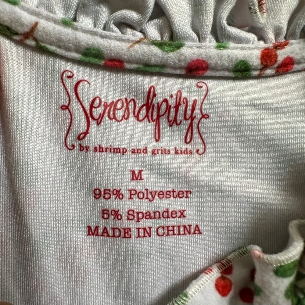 Serendipity by Shrimp and Grits Kids Christmas Gown Pajama Dress sz M